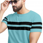 T-Shirt for Mens Double Stripes on Chest