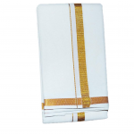 Jari Border Cotton Blended Dhoti For mens & Matching Jari Border Towel (Angavastaram)