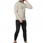 Trendy Front & Back Printed Fullsleeve Hooded Sweatshirt for Men